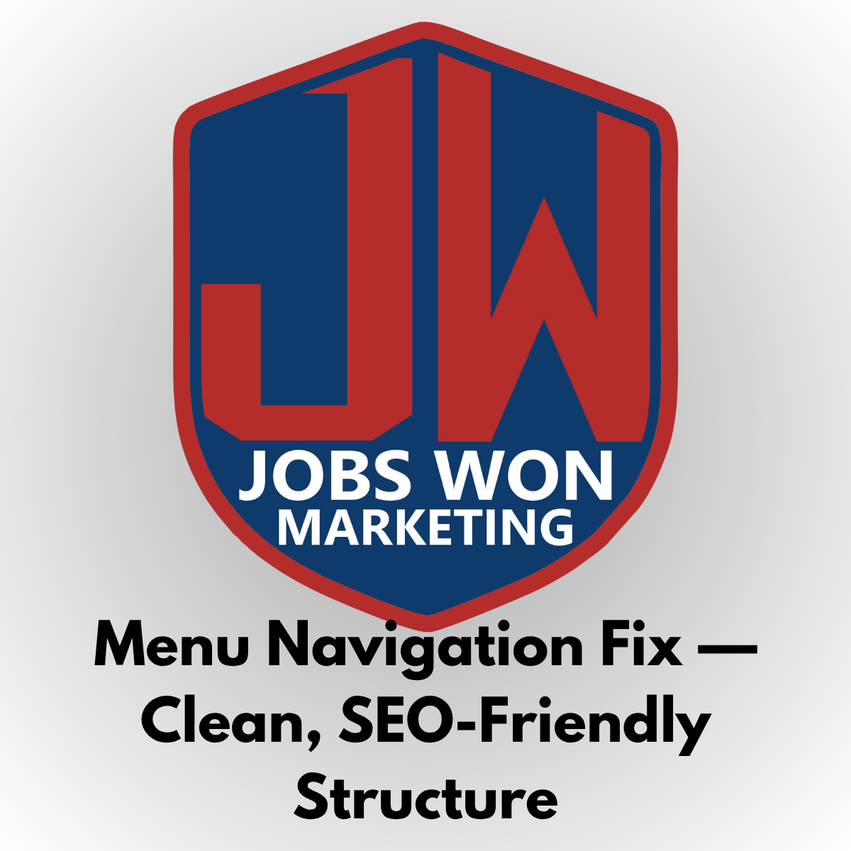 Menu Navigation Fix — Clean, SEO-Friendly Structure